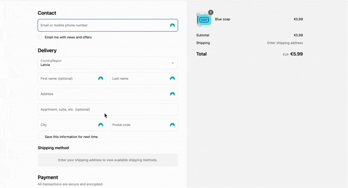 Shopify checkout closest parcel lockers6.gif